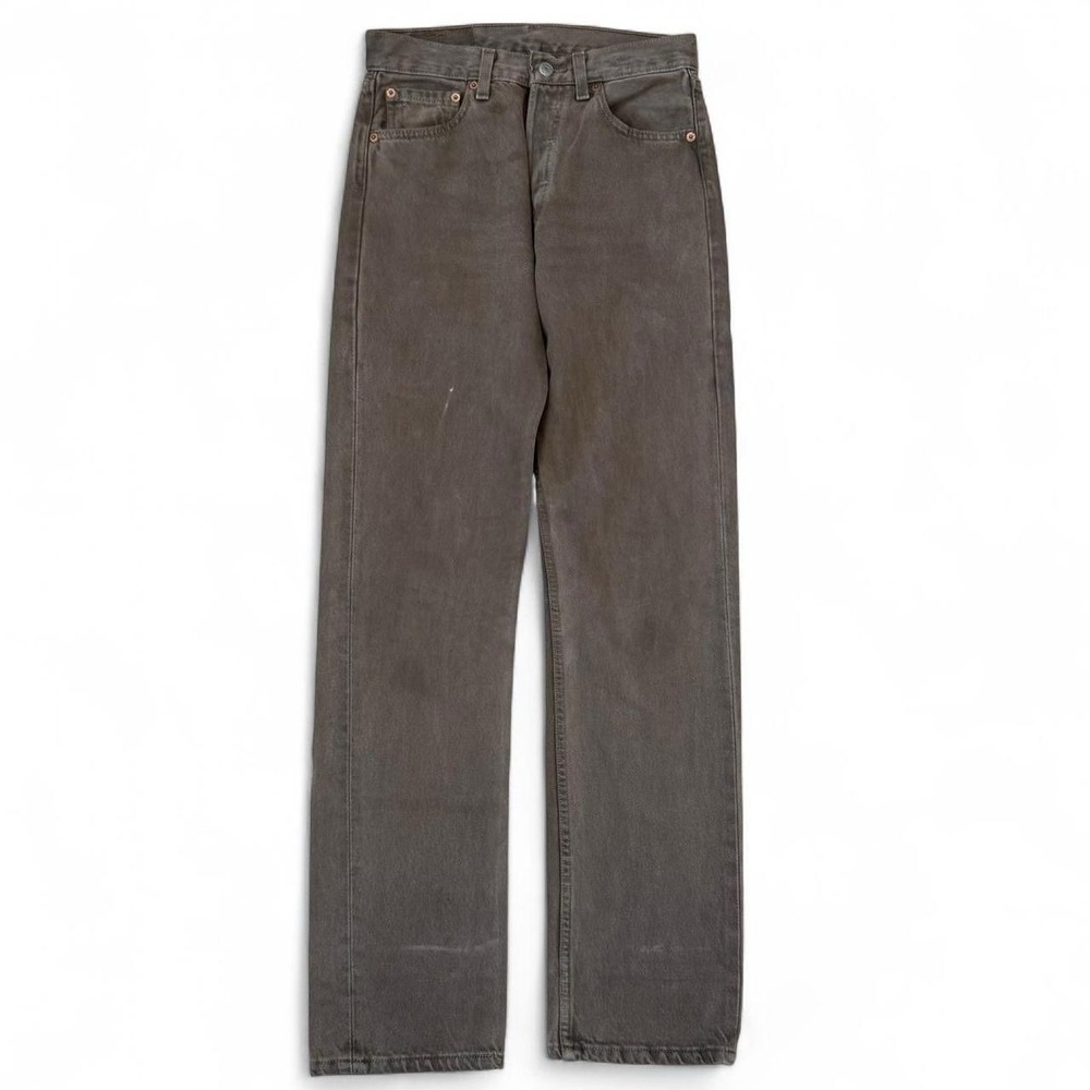 Vintage Levis 501 Brown Garment Dyed Jeans Made In USA Denim Men's 28x32 90s
